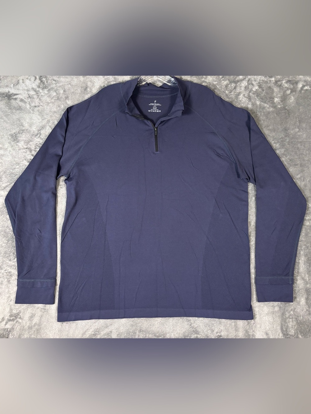 Fabletics Quarter Zip Mens XXL Navy Blue Pullover Performance Training